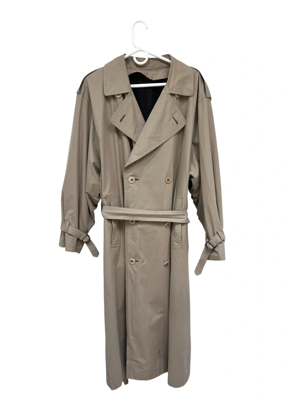 Vintage Burberry Prorsum Men's Long Trench Coat - Beige. Size M/L